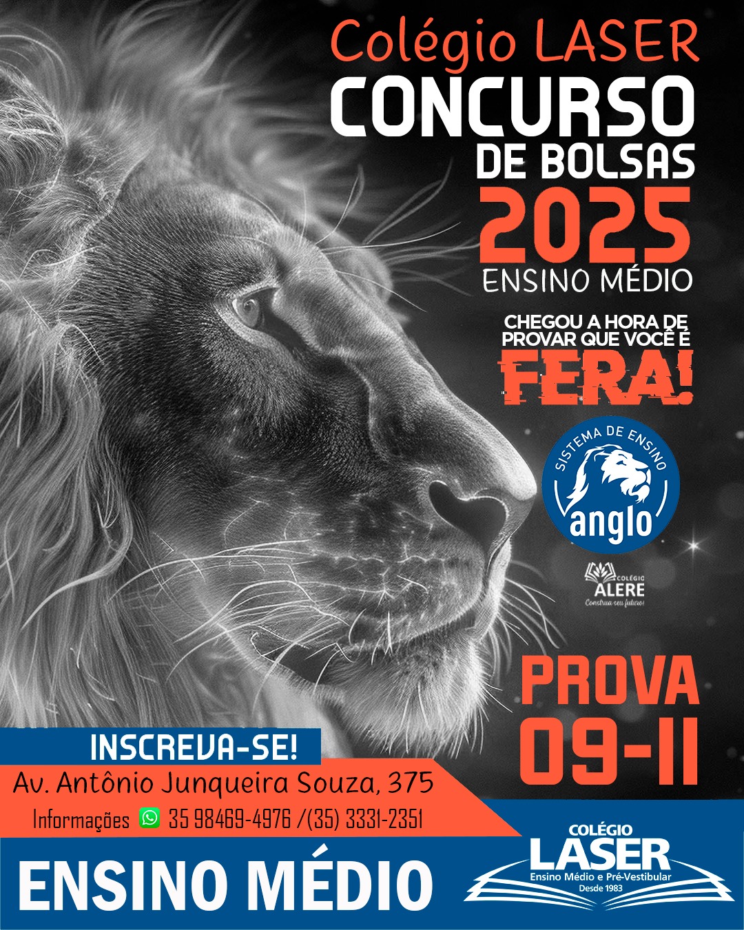 CONCURSO DE BOLSAS DE ESTUDO 2025 - ENSINO MÉDIO