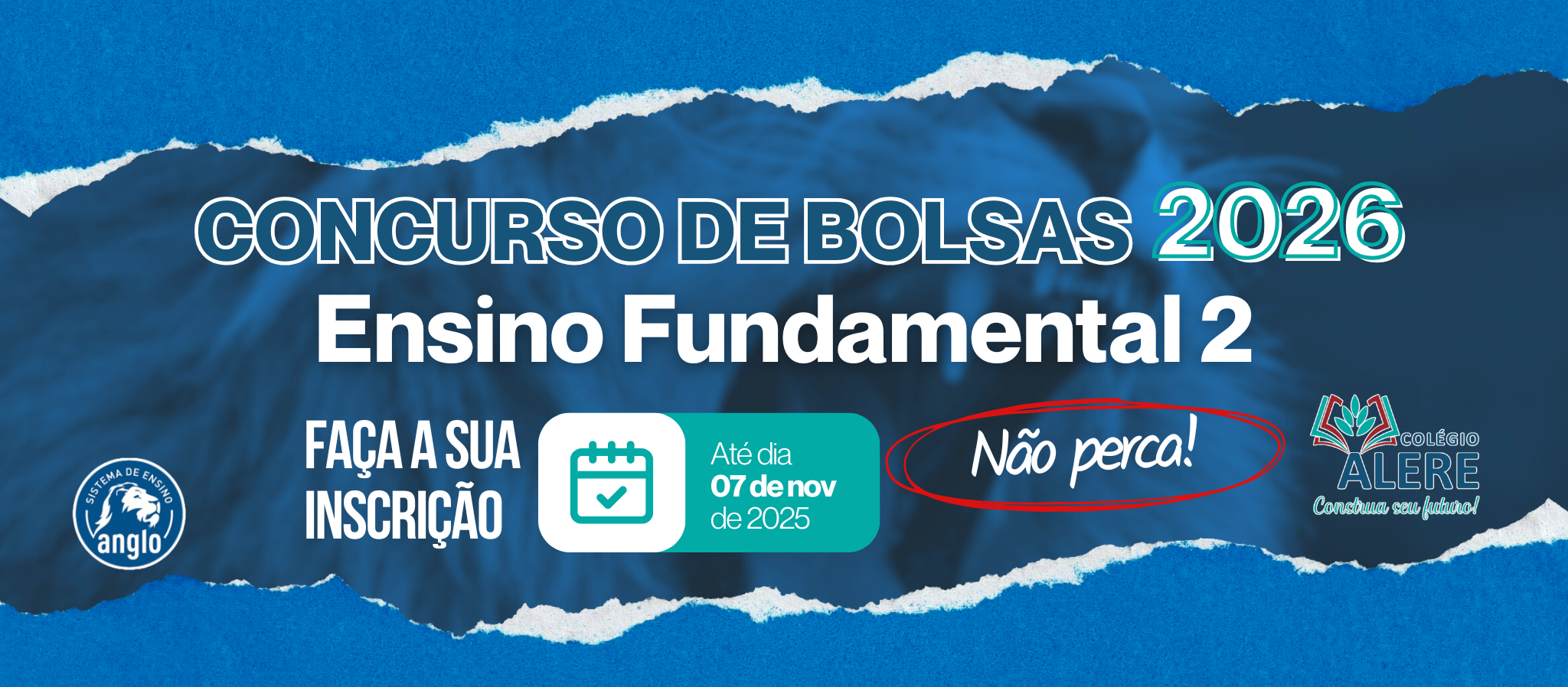 Concurso de bolsas 2026 - Colégio Alere